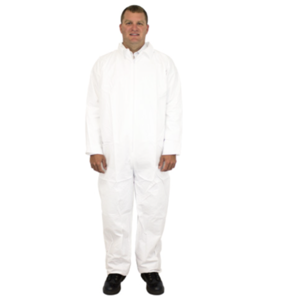 Coverall - 60g - White, Microporous