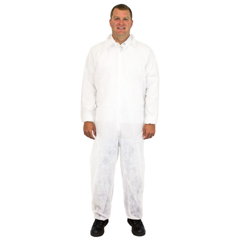 Coverall - Economy Polylite, White